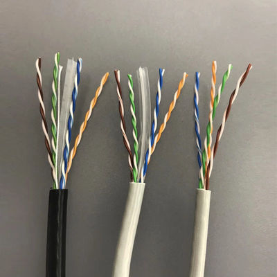 แจ็คเก็ต PVC 250MHz สาย Ethernet Lan สาย CCA UTP Network Cat6